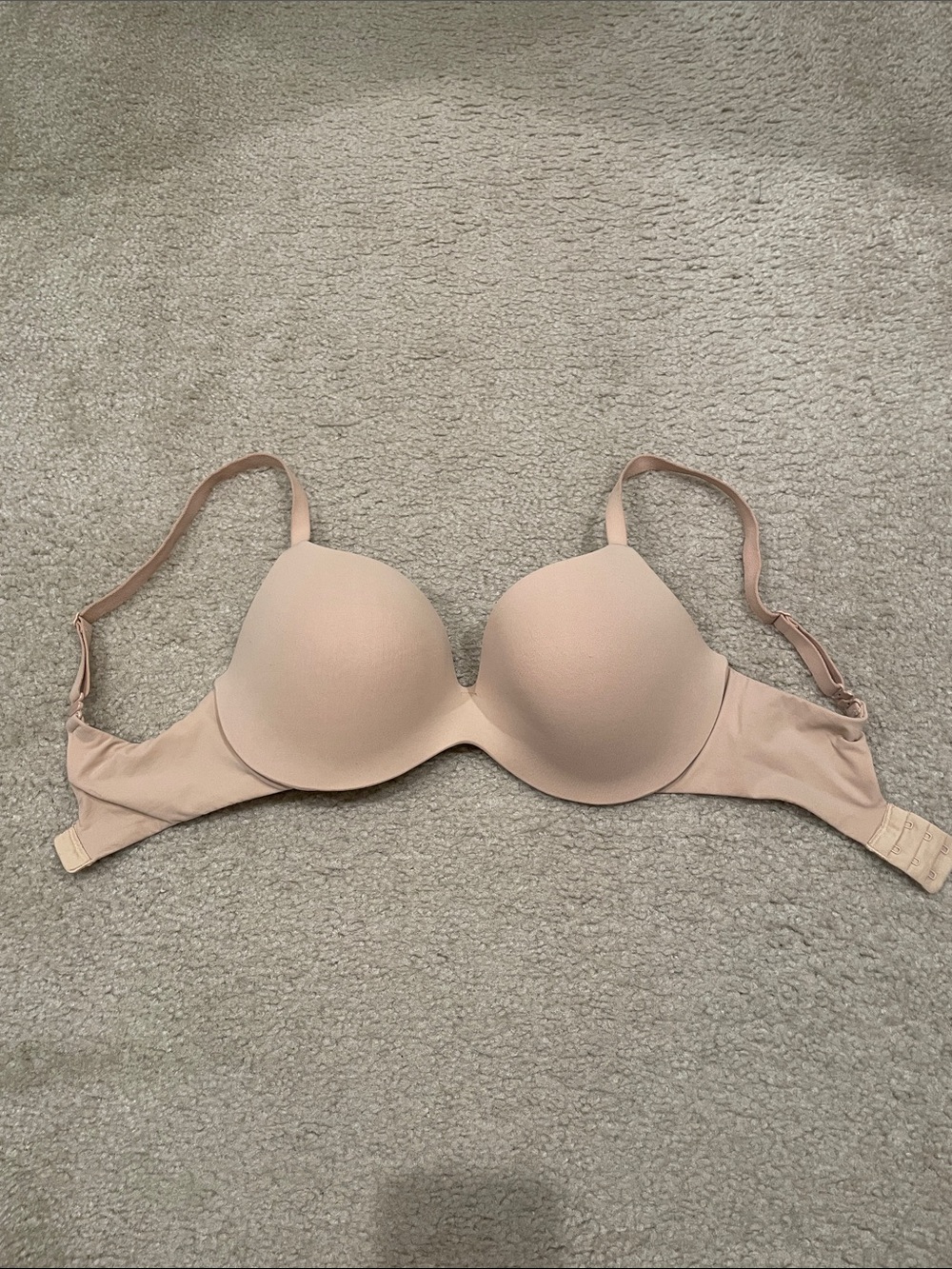 Preowned Auden Beige Smooth T-Shirt Bra 32E